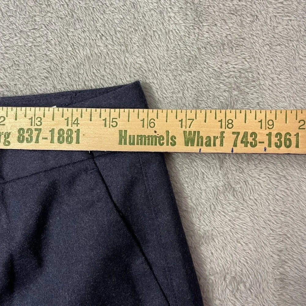 Nwt Talbots Italian Flannel 10 Wool Blend Navy Mills Pants‎ Formal Work